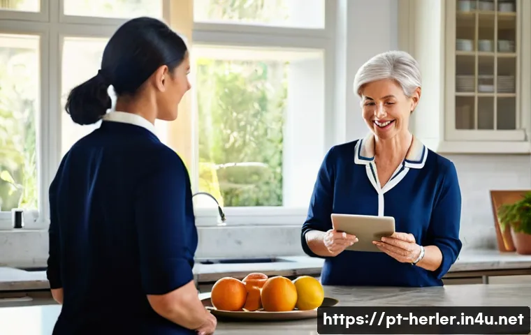 생활가사도우미와 고객 간 갈등 해결 사례 - **Prompt:** A well-lit, modern kitchen in a stylish home located in a Portuguese-speaking country. A...